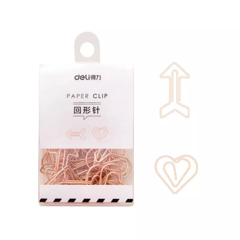 12 CLIPS DE PAPEL DORADOS