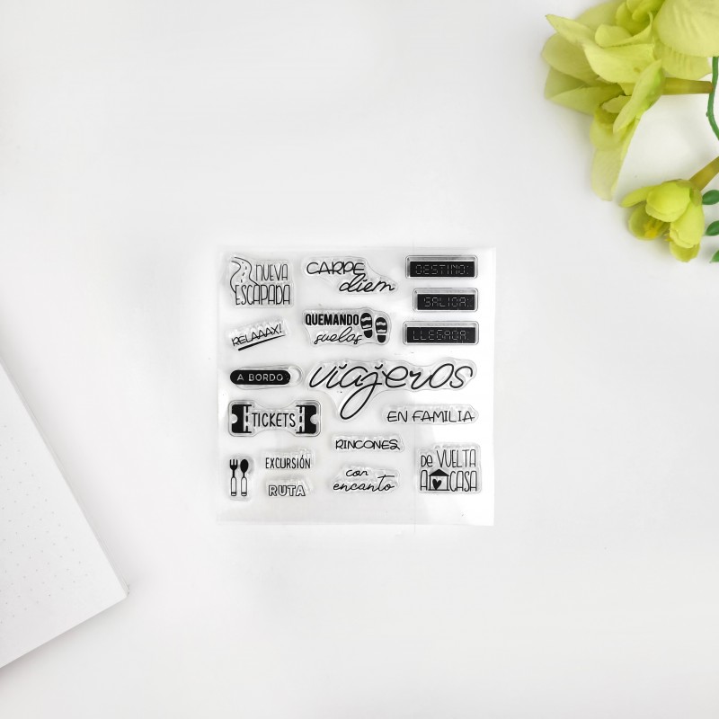 SELLOS TRANSPARENTES VIAJES